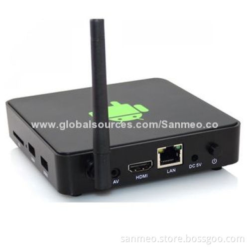 Android Dual-core TV Box, 512-1GB RAM/4-32GB ROM, Wi-Fi, HDMI+OTG+TF, Supports Virtual Keyboard